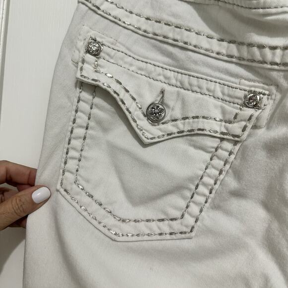 Miss Me Low Rise Y2k Skinny Size 32 Pockets Denim Jeans Size 32 30 - Picture 8 of 16